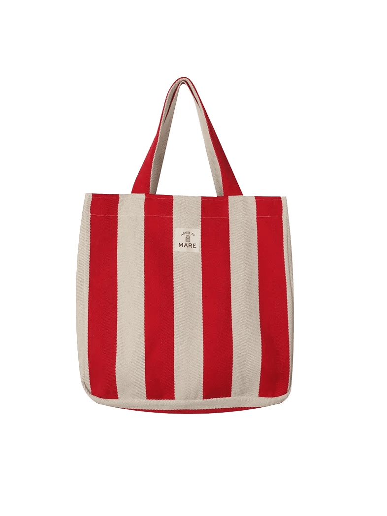 striped cotton bag