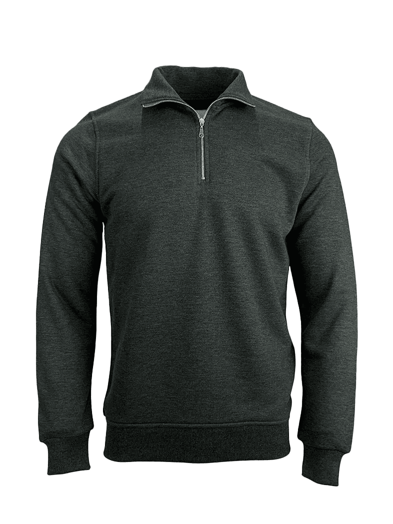 branded half zipper sweatshirt main